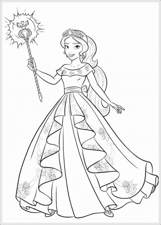 Elena Of Avalor Coloring Sofia The First Wiki Disney Princess ...
