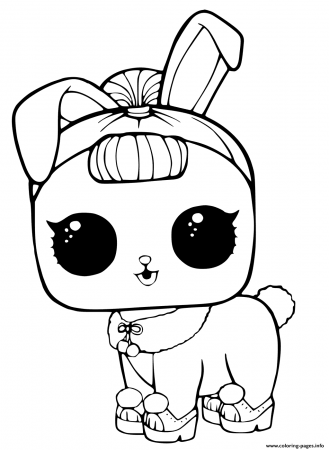 LOL Surprise Pets Coloring Page Crystal Bunny Coloring Pages Printable
