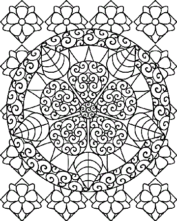 Difficult Printable - Coloring Pages for Kids and for Adults