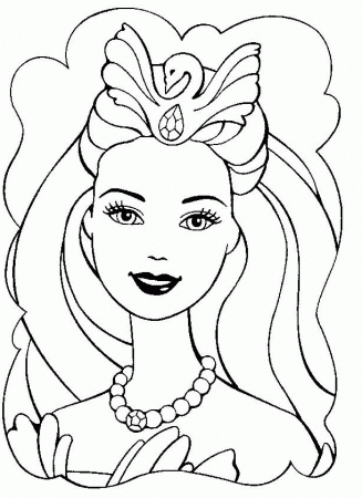 Barbie Coloring : Girls Coloring Pages Barbie Three Princess ...