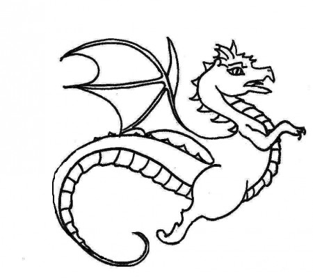 Dragon Coloring Pages Easy - High Quality Coloring Pages