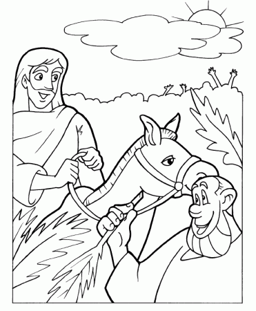 Triumphal Entry Coloring Page