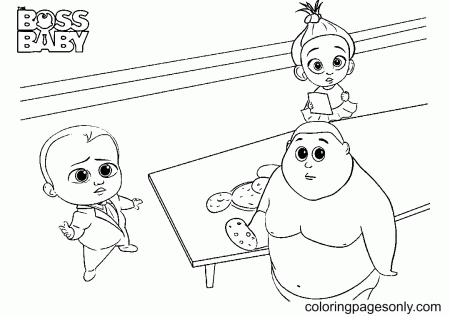 Boss Baby, Jimbo and Staci Coloring Pages - The Boss Baby Coloring Pages - Coloring  Pages For Kids And Adults