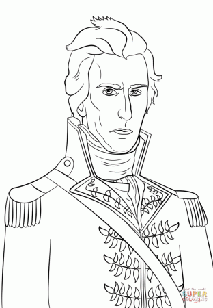 President Andrew Jackson coloring page | Free Printable Coloring Pages