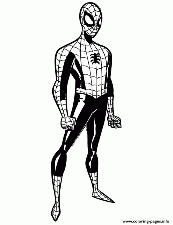 Print the amazing spider man colouring page Coloring pages
