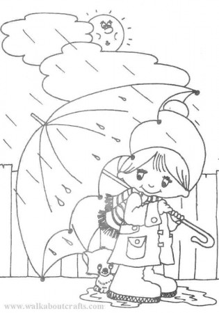 Rainy Day Coloring - Coloring Pages for Kids and for Adults