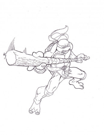Teenage Mutant Ninja Turtles Coloring Pages Donatello - Coloring Pages