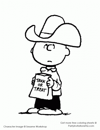 9 Pics of Charlie Brown Halloween Coloring Pages - Charlie Brown ...