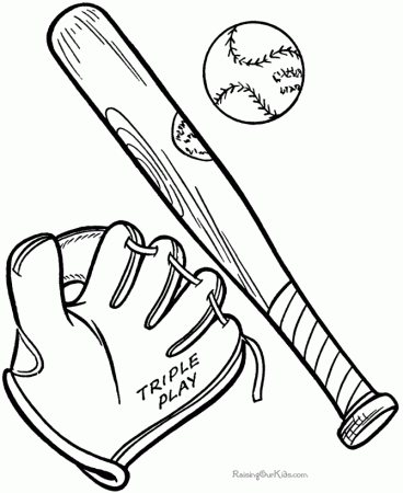 Baseball coloring pages to print 008