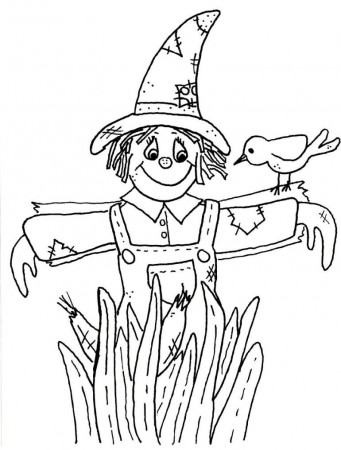 Free Printable Scarecrow Coloring Pages For Kids Scarecrow ...