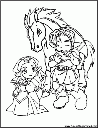 The Legend Of Zelda Coloring Pages - Coloring Style Pages