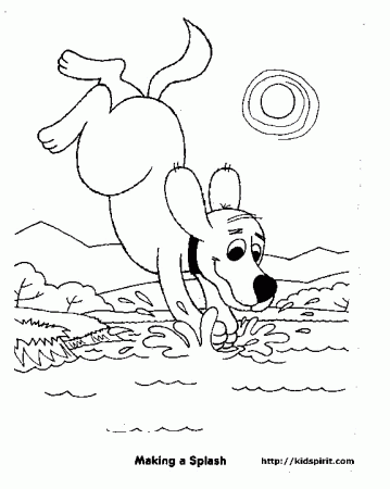 Coloring Page Of Clifford The Big Red Dog