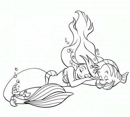 Ariel Meeting Eric Coloring Pages - Ð¡oloring Pages For All Ages