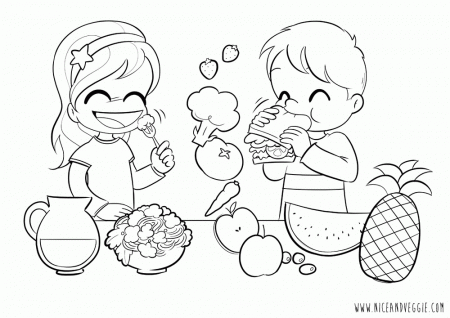 Nutrition Coloring Page