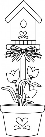 Coloring Pages Of Bird Houses - High Quality Coloring Pages