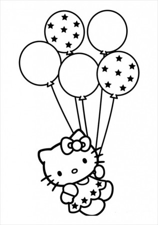FREE 18+ Hello Kitty Coloring Pages in PDF | AI