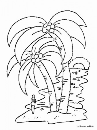 √ 24 Palm Leaf Coloring Page in 2020 (With images) | Tree coloring page, Leaf  coloring page, Coloring pages
