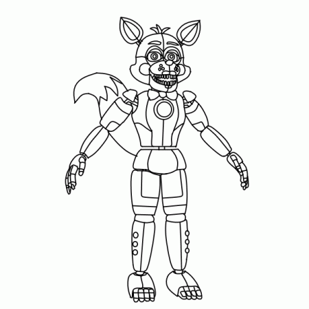 Funtime foxy coloring pages funtime foxy 2d art thingy ... download free,  best quality on clipar… | Fnaf coloring pages, Minion coloring pages, Super coloring  pages