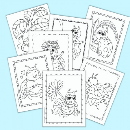 15+ Free Printable Ladybug Coloring Pages for Kids - The Artisan Life