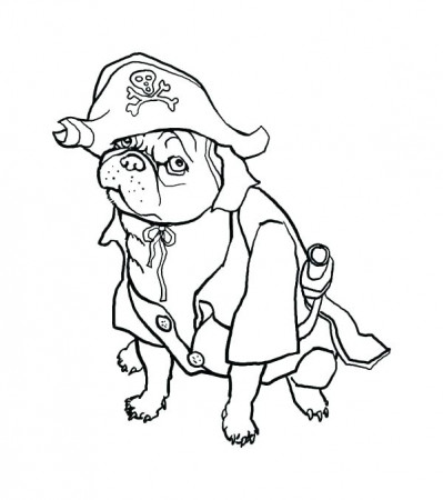 Pug Coloring Pages at GetDrawings | Free download