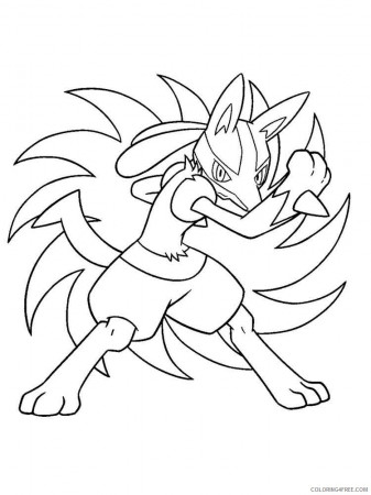 9 Creative Lucario Coloring Pages for Pokemon Fans · Craftwhack
