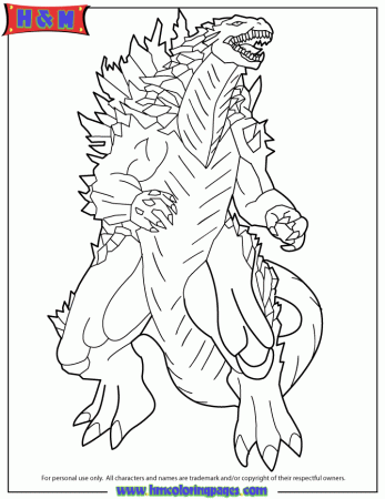 Free Godzilla Coloring Page, Download Free Godzilla Coloring Page png  images, Free ClipArts on Clipart Library