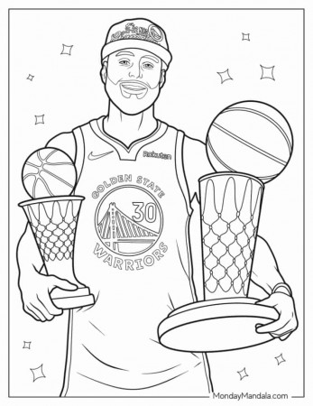 18 Steph Curry Coloring Pages (Free PDF Printables)