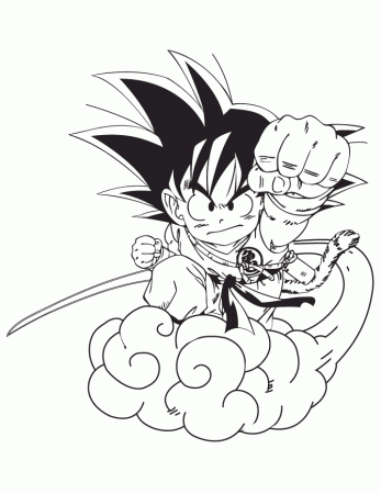 Free Printable Dragon Ball Z Coloring Pages | H & M Coloring Pages