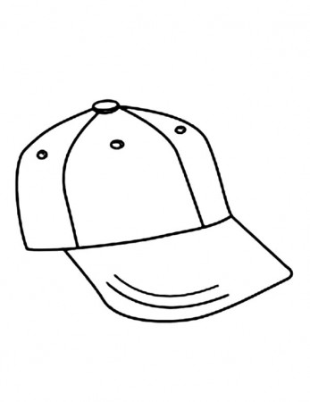 Baseball Cap Coloring Page - Get Coloring Pages