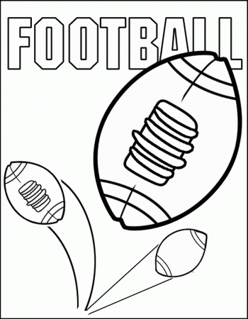 Football Coloring Pages – Birthday Printable