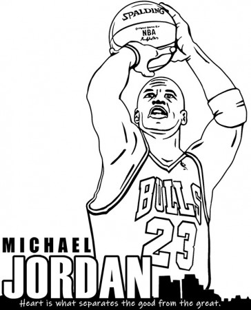 Michael Jordan coloring page Chicago Bulls - Topcoloringpages.net