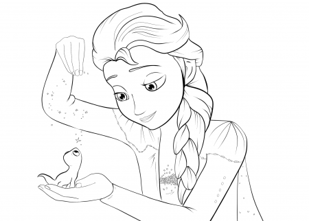 Elsa Frozen 2 Coloring Page | Frozen Coloring book