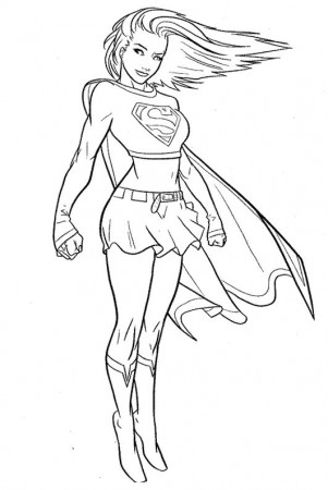 best Supergirl Hero Printable coloring pages for kids boys and ...