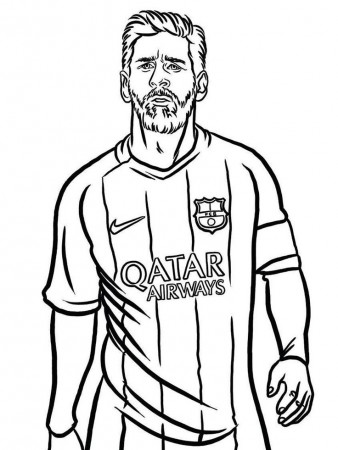messi-coloring-pages-2 | Messi, Football player drawing, Football coloring  pages