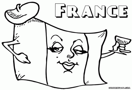 French Flag coloring pages | Coloring pages to download and print