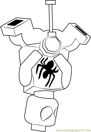 Lego Scarlet Spider Coloring Page - Free Lego Coloring Pages :  ColoringPages101.com