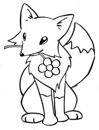 Fox Coloring Pages Picture - Whitesbelfast