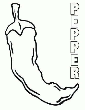 Pepper coloring pages | Coloring pages to download and print