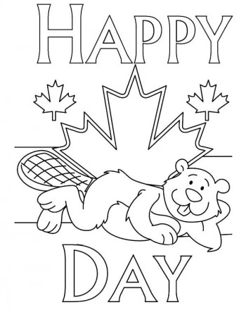 National Canada Day Coloring Pages for Childrens | Canada day ...