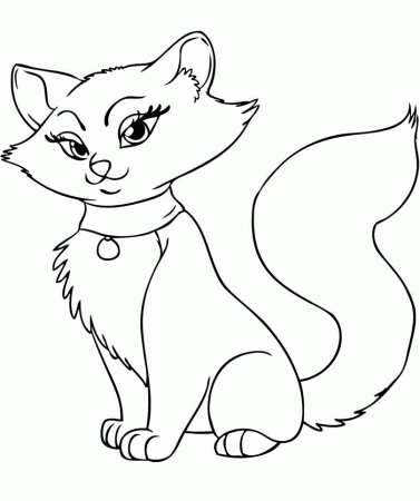 Kitten Coloring - Coloring Pages for Kids and for Adults