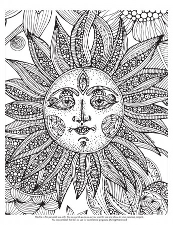 Difficult Coloring Page - Coloring Pages for Kids and for Adults