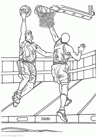 college basketball coloring pages - Printable Kids Colouring Pages