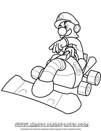Mario Kart Coloring Pages Printable #5 - Kart Toad Coloring Page ...