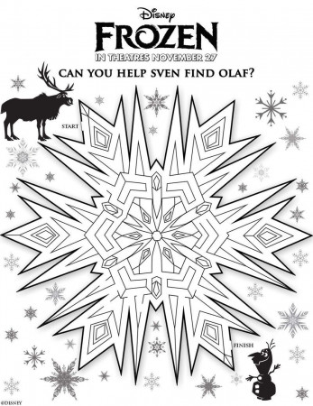 Printable Colouring Pages From The Movie Frozen - High Quality ...