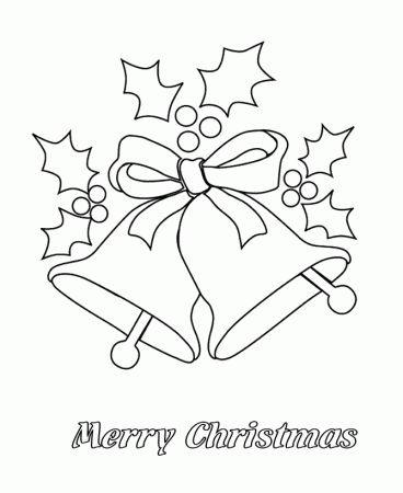 BlueBonkers : Merry Christmas Bells - Christmas Coloring pages 