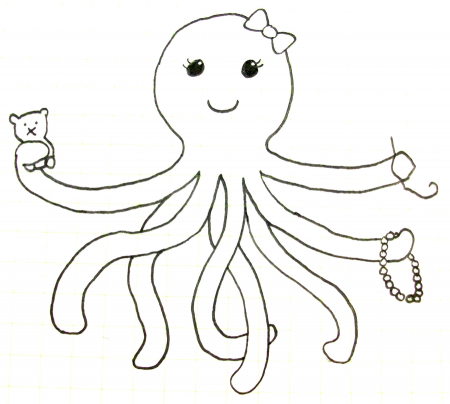 Pink Octopus Designs logo idea by ShrimpBisque on deviantART
