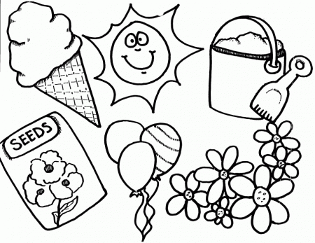 Preschool printable spring coloring pages Keep Healthy Eating Simple