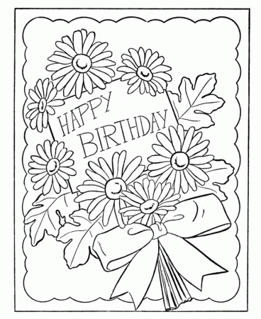 Free Coloring Pages Birthday - Free Printable Coloring Pages 