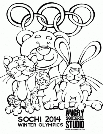 2014 Winter Olympic Mascots – Coloring Page | Northern News