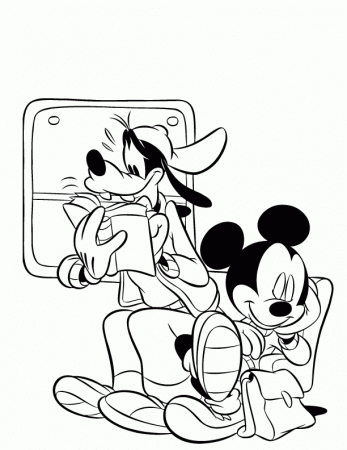 disney mickey mouse print coloring pages